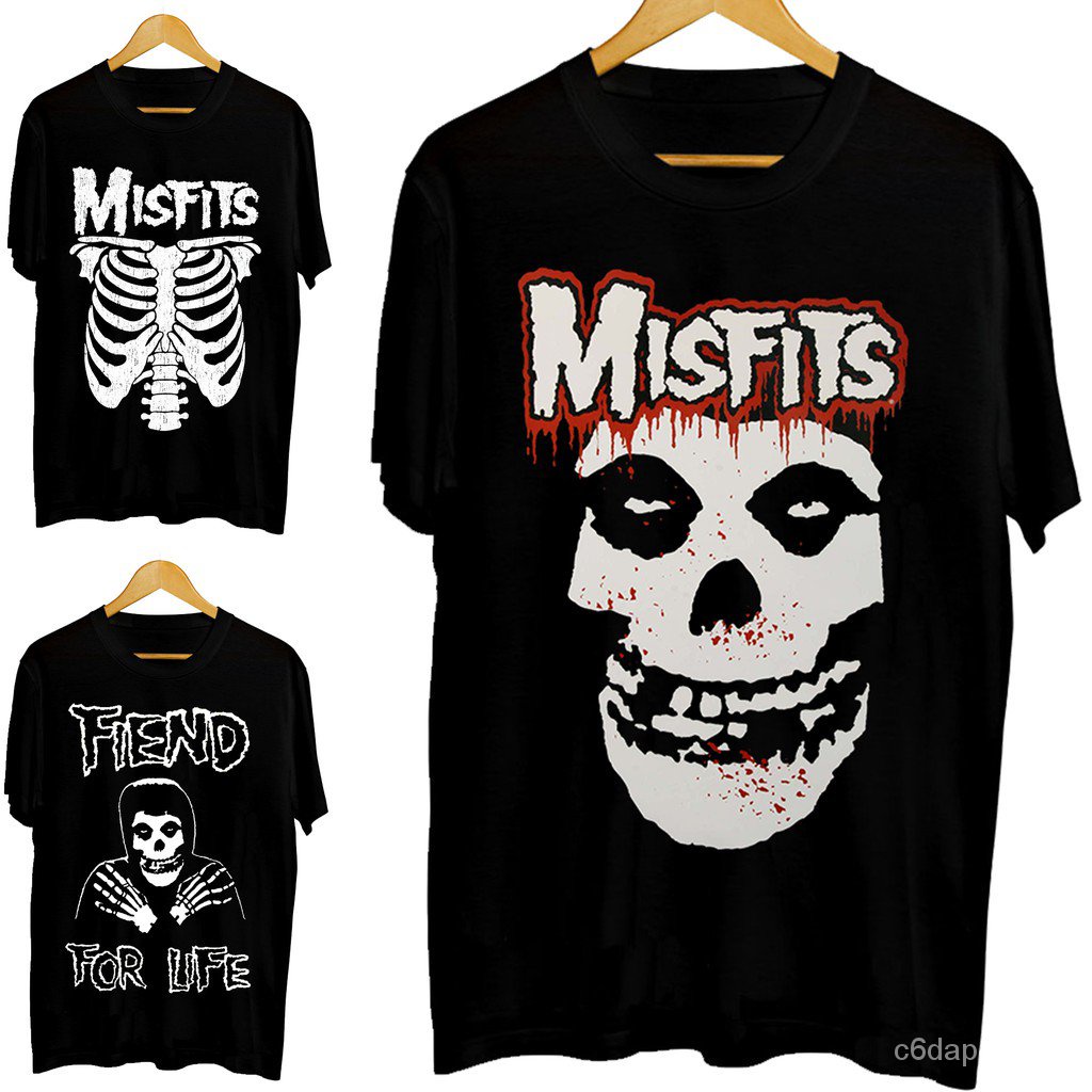 Men T shirt Misfits New Skull Graphic printing Classic funny t-shirt  novelty tshirt women Black Cotton XS-5XL | Shopee Thailand