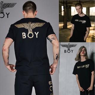 เสื้อยืดแขนสั้น Boy London Fashion Bronzing Printing CoupleS-5XL