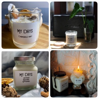 เทียนหอม Homemade Soy Wax แบรนด์ "My Days" มี6ขนาด (100ml.-360ml.)