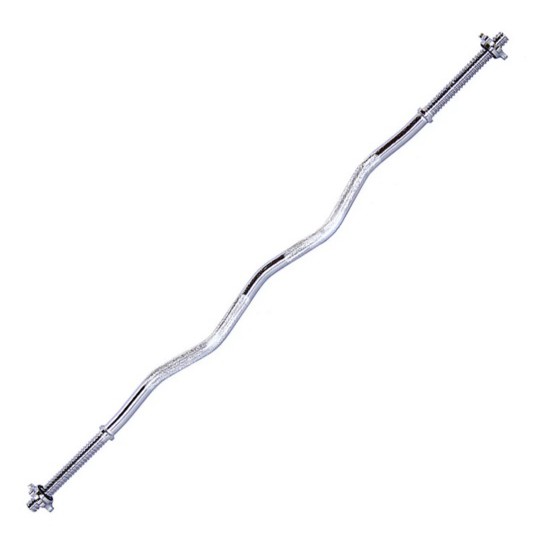 Toughman คาน Ezy Curl Bar บาร์หยัก ชุบโครเมี่ยม 120 เซนติเมตร