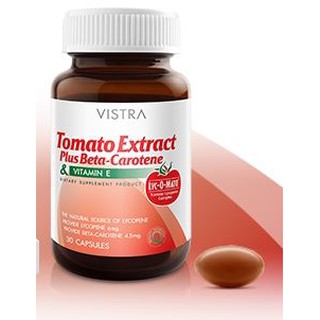 VISTRA Tomato Extract 30เม็ด วิสตร้า สารสกัดมะเขือเทศ