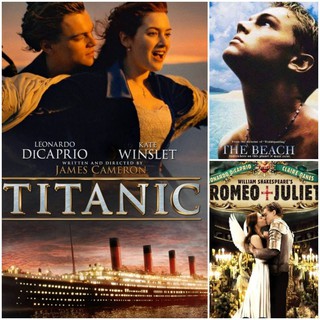 DVD หนังดังผลงาน ลีโอนาร์โด ดิแคพรีโอ - Titanic/The Beach/Romeo+Juliet มัดรวม 3 เรื่อง #หนังฝรั่ง #แพ็คสุดคุ้ม ยังไม่มีค