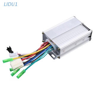 Lidu1 มอเตอร์ควบคุมความเร็ว DC ไร้แปรงถ่าน 36V 48V 350W ปรับได้ สําหรับรถจักรยานไฟฟ้า สกูตเตอร์ไฟฟ้า