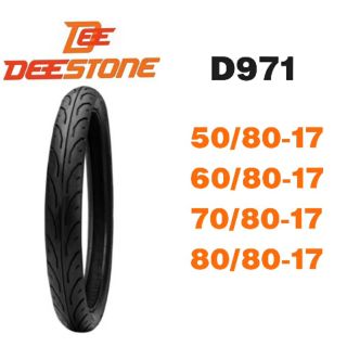 ยางนอกมอเตอร์ไซค์ Deestone 50/80-17,60/80-17,70/80-17,80/80-17 แก้มเตี้ย ขอบ#17  D971