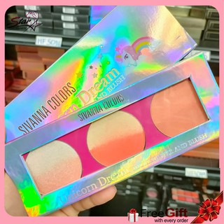 SIVANNA UNICORN DREAM HIGHLIGHTER AND BLUSH HF2007 บลัชออนพร้อมไฮไลท์ ยูนีคอร์น