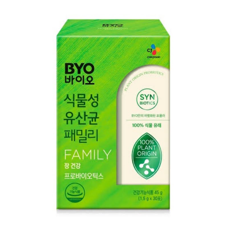 cj byo syn biotic family ผลิตภัณฑ์เสริมเพื่อสุขภาพ ของแท้จากเกาหลี100%