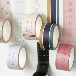 เทปตกแต่ง เปลี่ยนตัวเองให้ดีขึ้น 💪 เซ็ต 3 ม้วน Plan To Keep Up With Changes Masking Tape Set 3 Rolls MT mimisplan