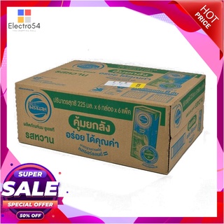 โฟร์โมสต์ นมยูเอชที รสหวาน 225 มล. x 36 กล่องนมพร้อมดื่มForemost UHT Milk Sweet Flavor 225 ml x 36 boxes