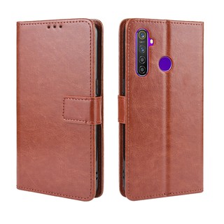 เคสสำ Realme 5 Pro Case PU Leather Flip Phone Case OPPO Realme5  5Pro เคสโทรศัพท์มือถือ พลิกซองโทรศัพท์