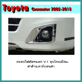 ครอบไฟตัดหมอก COMMUTER 2011-2013 V.1 คาร์บอนดำ