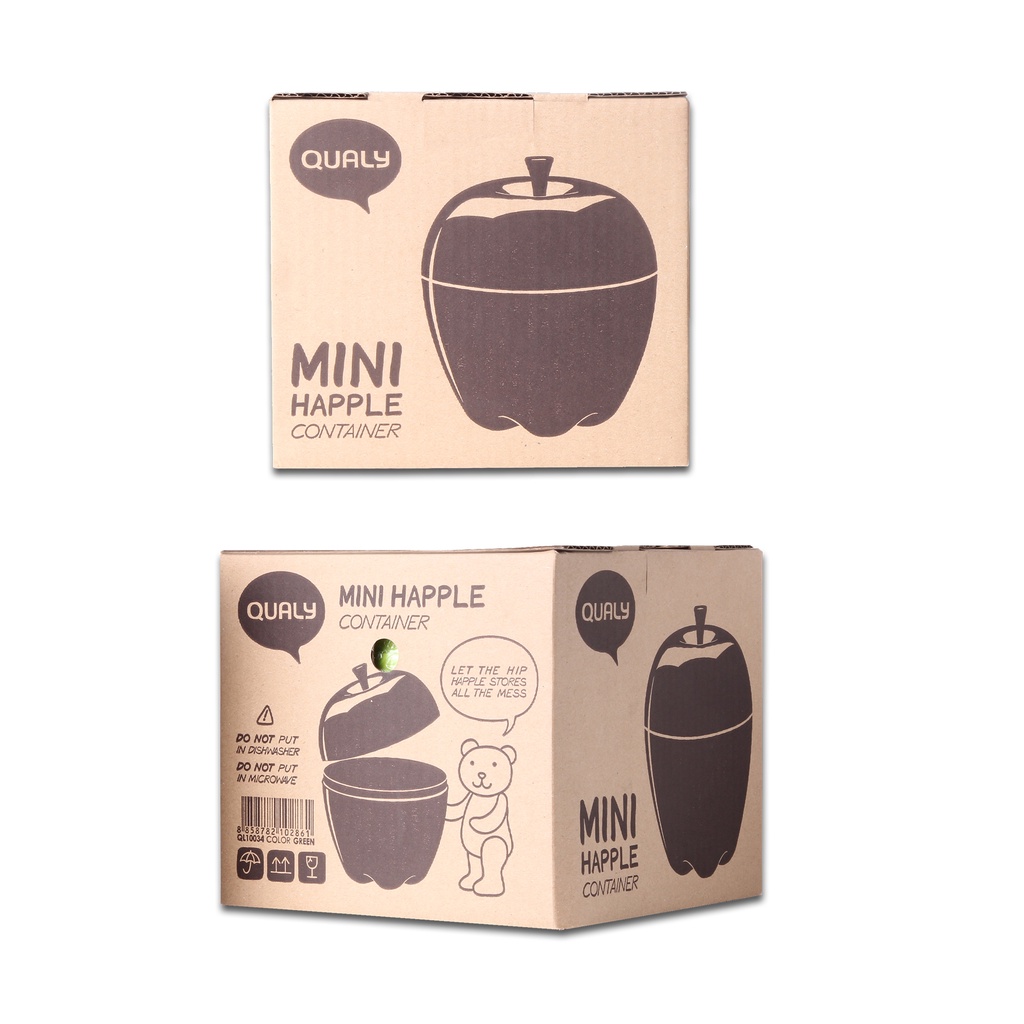 Mini Happle Container กล่องใส่ของ ที่ใส่ของอเนกประสงค์ ดีไซน์ แอปเปิ้ล Qualy (ควอลี่) ราคา ถูกที่สุด ดีลบีเคเค แกลเลอรีภาพที่ 6