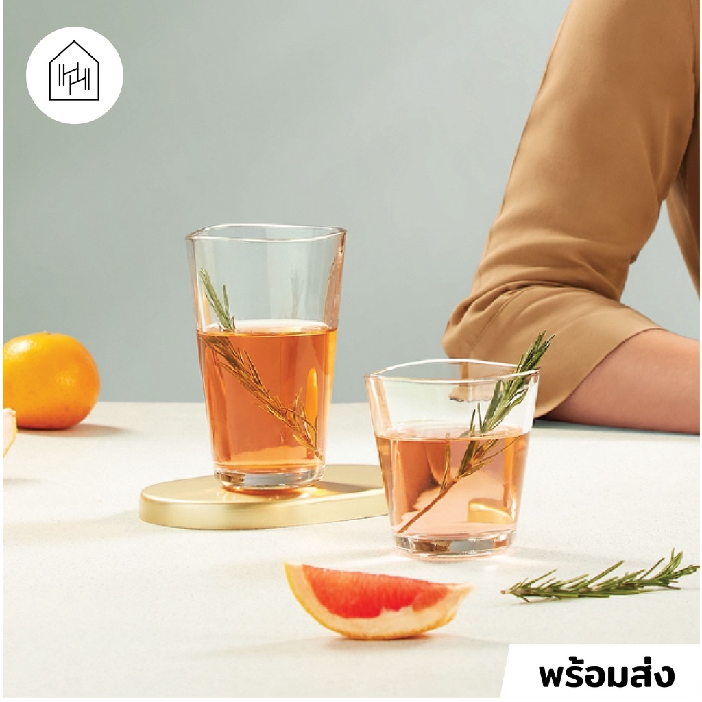[HH Decor] แก้วน้ำ CENTIQUE - แก้วสไตล์มินิมอล ซ้อนได้ น้ำไม่ขัง ประหยัดที่เก็บ  [W026-W027]
