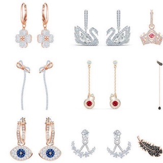 Swarovski ต่างหูเงินแท้ 925 ของขวัญวันวาเลนไทน์ สําหรับแฟนสาว e413