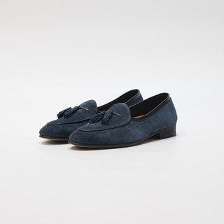 Julietta รองเท้าหนัง Tassel Belgian Loafer  Unlined in Navy Blue Juliettabkk