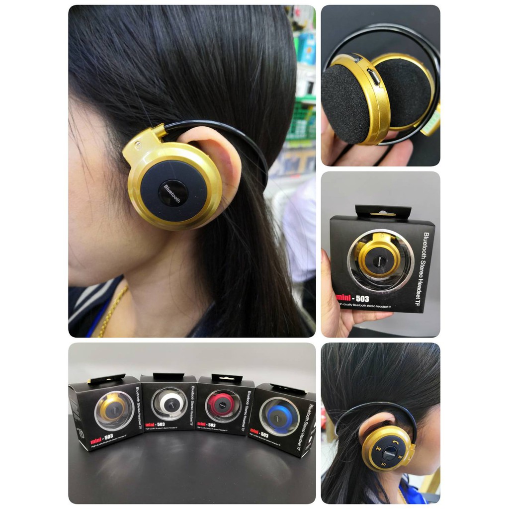 Bluetooth Stereo Headset หูฟัง บลูทูธ ไร้สาย Model: Mini 503-TF
