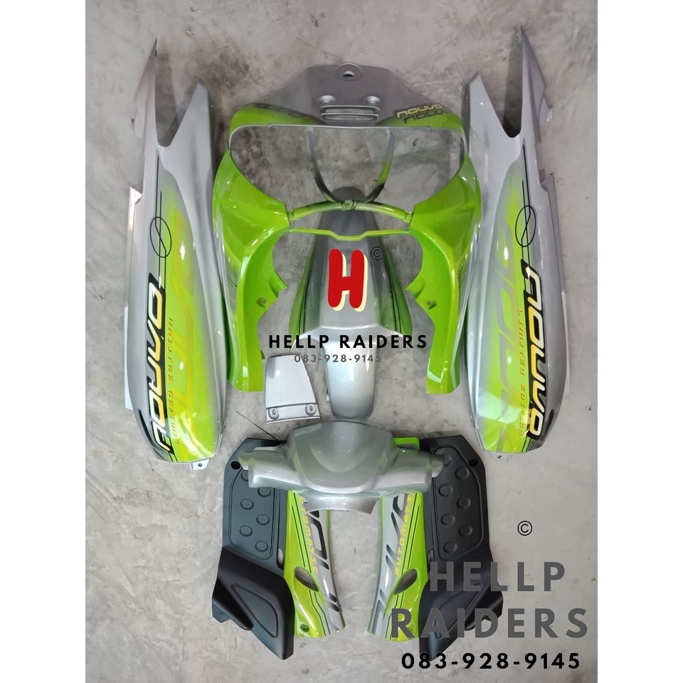 ชุดสี เฟรม Yamaha nouvo MX นูโว Mx ปี 2008  ครบสี ทั้งคัน 9 ชิ้น ติดลายตามรูป งาน ABS ติดสนิททุกจุด พร้อมส่ง