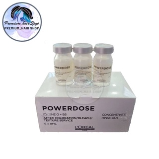 Loreal Power Repair Lipidium (1 กล่อง 6 ชิ้น) พาวเวอร์โดส เซรั่มสำหรับผมแห้งเสียมาก