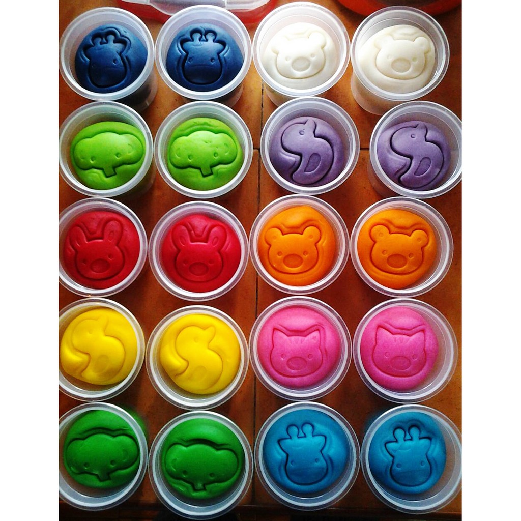 แป้งโดว์ไทย ขนาด 150 กรัม 7 สี 7 วัน Set 7 กระปุก