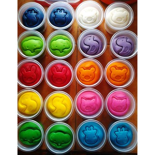 แป้งโดว์ไทย ขนาด 150 กรัม 7 สี 7 วัน Set 7 กระปุก