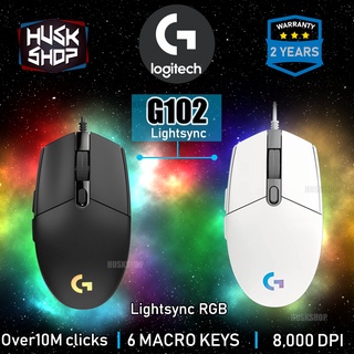 ราคา(ของแท้) เมาส์เกมมิ่ง LOGITECH G102 Lightsync PRODIGY Gaming Mouse ประกันศูนย์ 2ปี