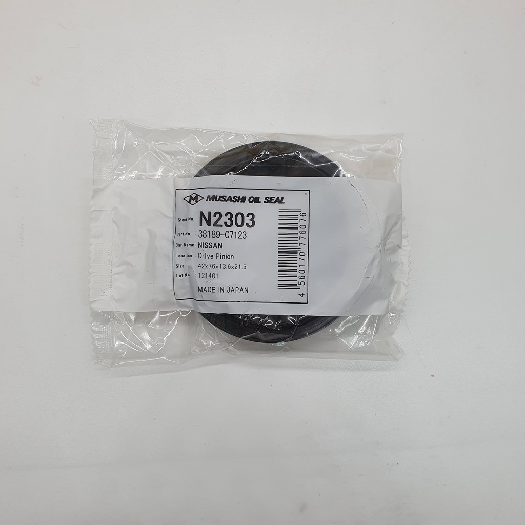 ซีลน้ํามัน MUSASHI 42X76X13.6/21.3 HTB5Y L/R N2303 38189-C7123 NISSAN URVAN PINION SEAL