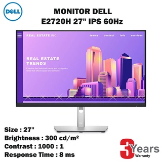 DELL MONITOR E-SERIES 27" Model : SNSE2722H