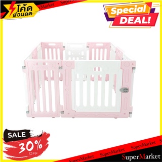 คอกกั้นสุนัขเพ็ทโฮม HOSTAIL ไซซ์ S สีชมพู/ขาว บ้านสัตว์เลี้ยง PET PLAYPEN HOSTAIL SIZE S PINK/WHITE อุปกรณ์สำหรับสัตว์เล