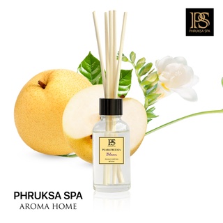 PHRUKSA SPA ก้านไม้หอมปรับอากาศ กลิ่นแพร์ ฟรีเซีย 30 มล. (Reed Diffuser Pear&amp;Freesia)แถมฟรี! ก้านไม้หวาย