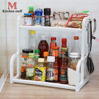 M KITCHENSTUFF 6618 ชั้นวางเครื่องครัว ช้นวางขวด ชั้นวางเครื่องปรุง พลาสติก ประกอบง่าย (C3)