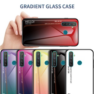 เคสสำหรับเคสโทรศัพท์มือถือไล่โทนสีสําหรับ Oppo Realme 5 Pro 5 Pro Realme 5กระจก กรณี