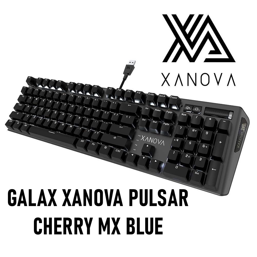KEYBOARD (คีย์บอร์ดเกมมิ่ง) GALAX XANOVA PULSAR (CHERRY MX BLUE) คีย์อังกฤษ