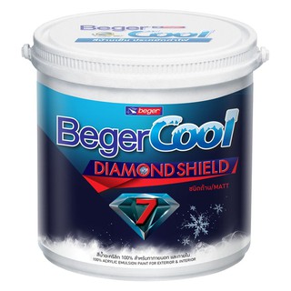 สีน้ำทาภายนอก BEGER CoolDiamond7 BASE C เนียน 3.5 ลิตร