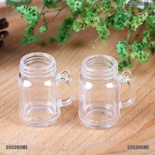 ✿โกโกโฮม✿แก้วพลาสติกใส ขนาดเล็ก 1:12 1:6 DIY สําหรับตกแต่งบ้านตุ๊กตา 1 ชิ้น