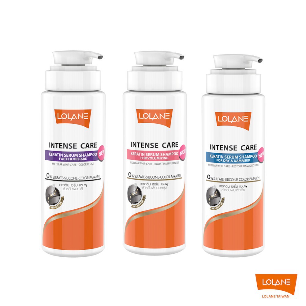 โลแลน Lolane INTENSE CARE KERATIN SERUM SHAMPOO 3 สูตร 400 มล.