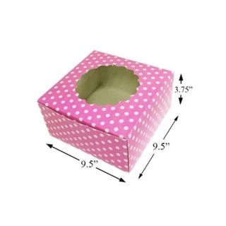 กล่องเค้กแม็ค 2 ปอนด์ ขนาด 9.5x9.5x3.75 นิ้ว (50 ใบ) INH109