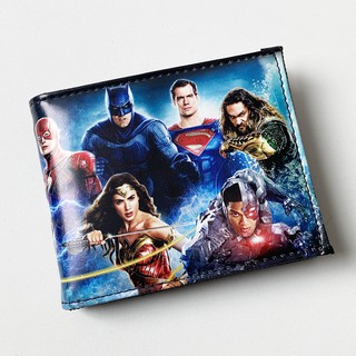 Shopee 9.9 SUPER กระเป๋าสตางค์ ลายตัวละคร Wonder Woman Justice League JS-205+Box สําหรับเด็ก