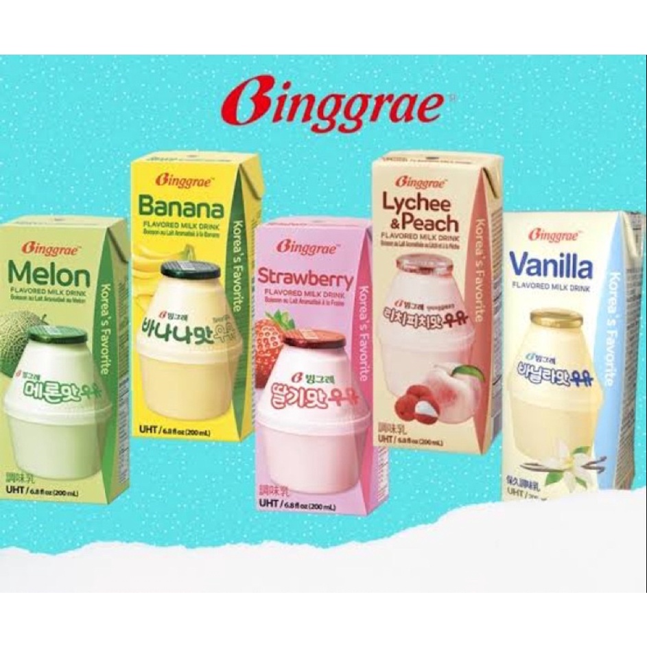 Binggrae Milk บิงกือเร นม 5 รสชาติ