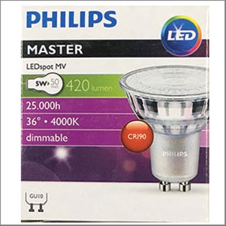 Philips Master LED 5-50W GU10 940 36D Dim