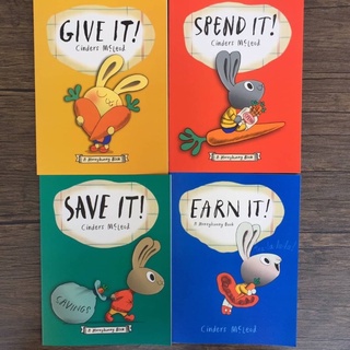 หนังสือเรียนรู้เรื่องการเงินสำหรับเด็ก money bunny เซต 4 เล่ม