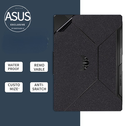 เคสแล็ปท็อป มีกาวในตัว ผิวด้าน สีดําด้าน 3 ด้าน 14 นิ้ว 15.6 นิ้ว 13 นิ้ว สําหรับ Asus VivoBook Zenb