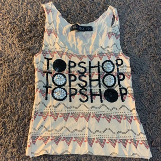 เสื้อกล้อมผ้าใส่สบาย ปัก Topshop