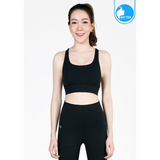 สปอร์ตบรา บราโยคะ บราออกกำลังกาย IBY - Yoga Sport Bra Gym - Black ดำ