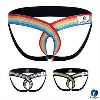 ▶️ M,L ◀️ กางเกงในชาย KAIXUAN Jockstrap Type C ไม่มีขอบเอว เปิดหน้า,เปิดหลัง แรงที่สุด เซ็กซี่กว่านี้ไม่มีอีกแล้ว !!!