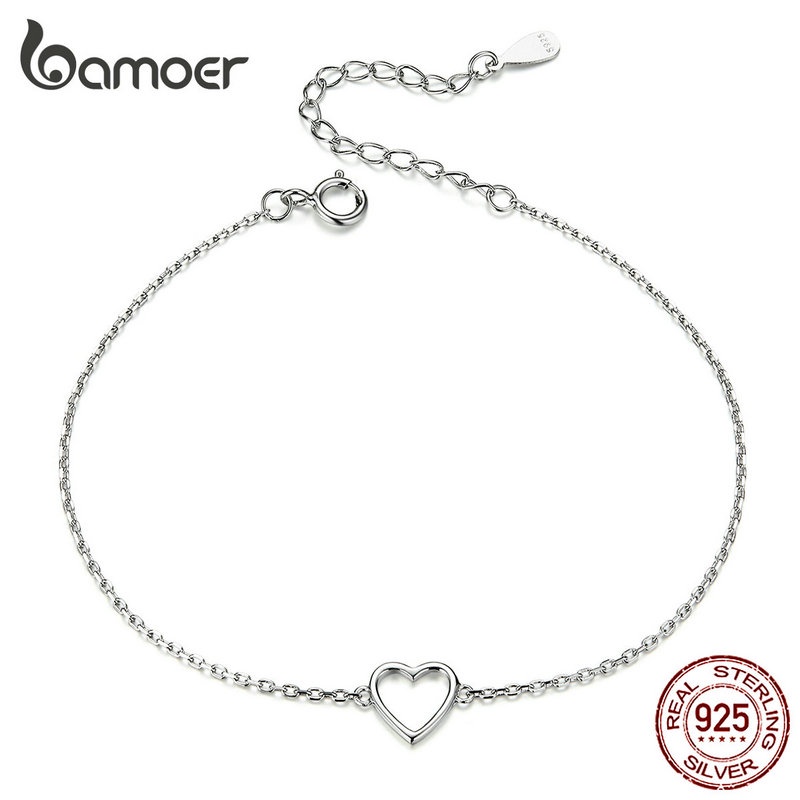 Bamoer 925 เงินสเตอร์ลิงรูปความรักแฟชั่น Jewellery สําหรับผู้หญิง Fit ของขวัญ SCB159