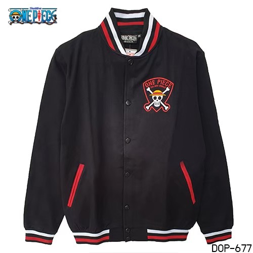 เสื้อแจ็คเก็ตวันพีช One Piece ลาย SHC สีดำ DOP-677 (Jacket One Piece SHC)