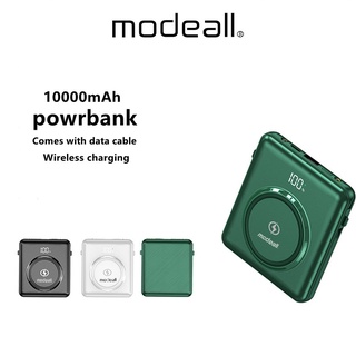 Modeall Powerbank Ym413wx 10000mAh มินิมาพร้อมสายดาต้า Wireless charging แบตสำรอง 100% authentic ความจุแบตเตอรีสูง