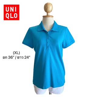 🎈UNIQLO 🎈👚เสื้อคอโปโล(XL)🌷มือสอง❤️(อก36/ยาว24)