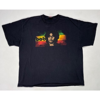 เสื้อยืดผ้าฝ้ายพิมพ์ลายแฟชั่น เสื้อยืด พิมพ์ลายกราฟฟิค Bob Marley 2006