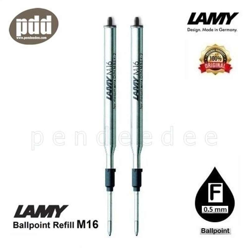 2 ชิ้น LAMY M16 ไส้ปากกาลามี่ ลูกลื่น หมึกดำ น้ำเงิน แดง – 2 pcs.LAMY M16 Ballpoint Pen Refill - Black, Blue, Red Ink
