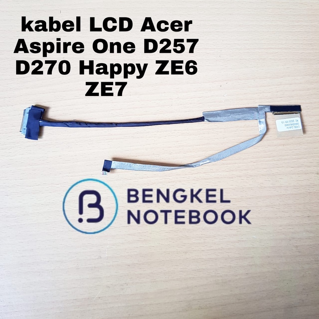 สาย LCD สายยืดหยุ่นแล็ปท็อป Acer Aspire One D257 Happy ZE6 D270 ZE7 DD0ZE6LC000 DD0ZE6LC002